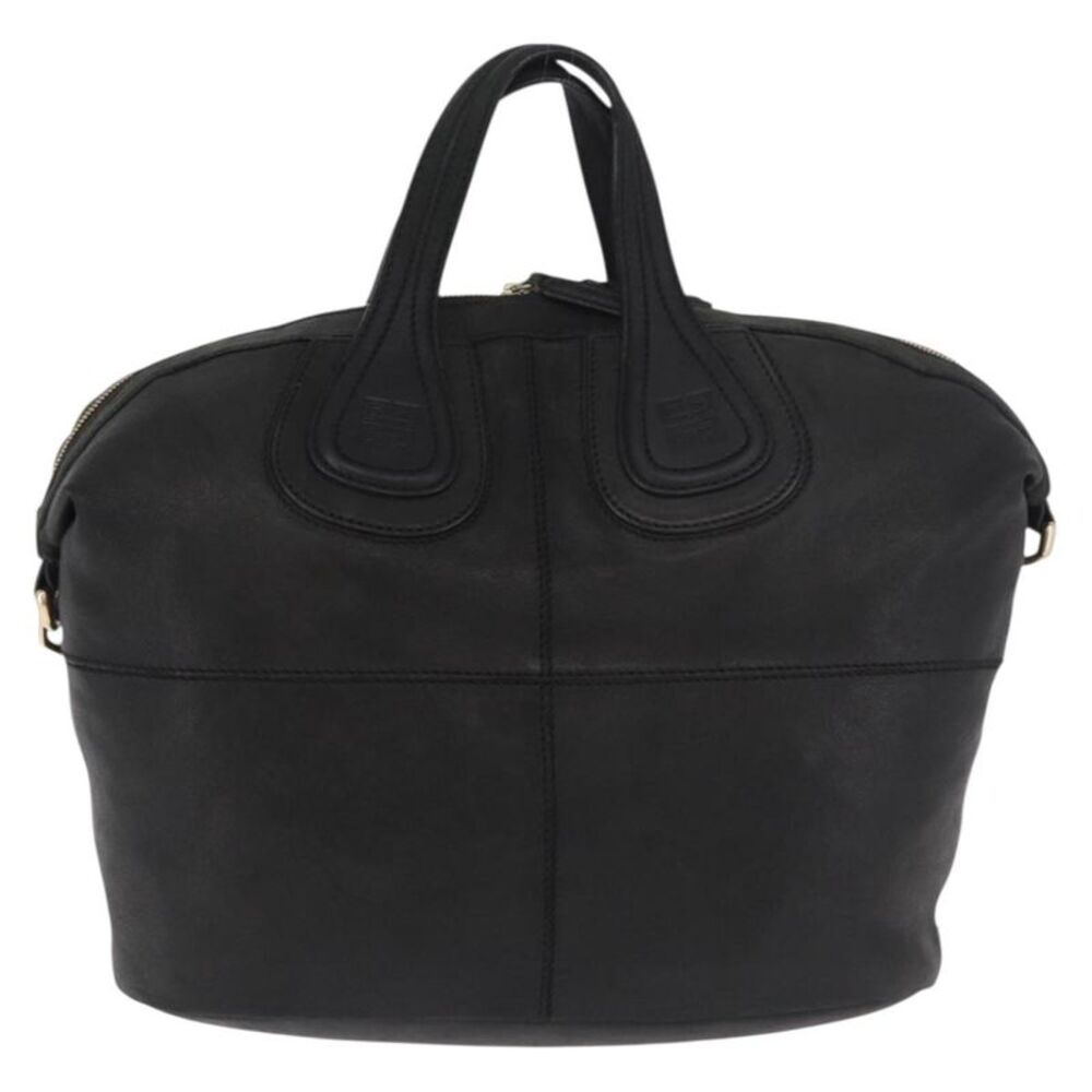 Givenchy Nightingale Satchel Leather Black Leather Handbag